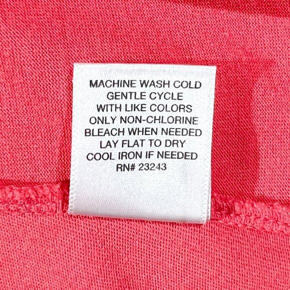 New York & Company Tank Top | Coral & Orange | Medium | Scoop Neck | Colorful - Picture 10 of 10